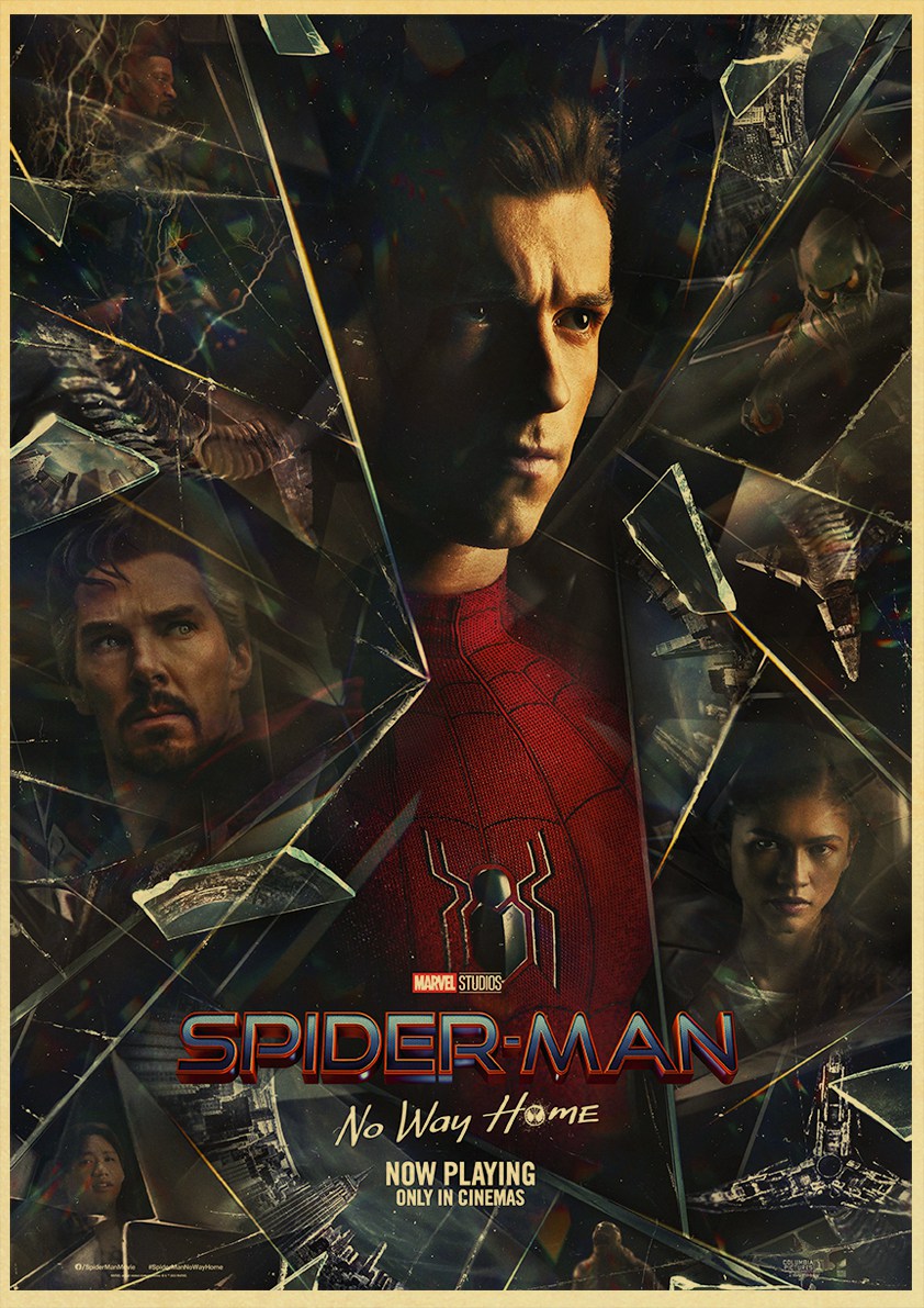 Affiches de film de Disney Spider Man Marvel, affiche de salon rétro, image café, décoration moderne, décor mural de Chambre, peinture pour enfants n° 2