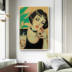 Anime Sexy Girls Lips Poster for Wall Art, Pin Up 73Bar, Home Vintage Canvas Painting, Gamer Clicks Room Decor, Mural Aesthetics small picture n° 5