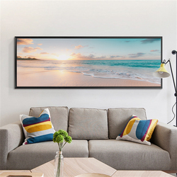 Affiches et impressions d'art mural sans cadre, peinture sur toile moderne, mer, vague, plage, nature, mer, 550, décoration de chambre, gérer small picture n° 2