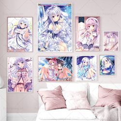 Affiches et Imprimés de Bol Kawaii, Dessin Animé Japonais, Fille Sexy, Peinture sur Toile, Art Mural, Décor de Maison small picture n° 1