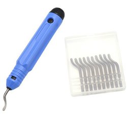 Outil d'ébavurage avec 10 extra sphpopularité nous-mêmes, résine métallique PVC et bords College en 3D, idéal pour les tuyaux en PVC, outils d'art en résine