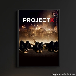 Affiche de film Project X (2012), couverture d'art d'acteur star, impression sur toile, peinture décorative (sans cadre)