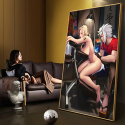 HD Anime Sexy Nude Girls hypothécaire oo Moderne Toile Wall Art Poster Prhonneur, High Quality, Nordic Living Room Decor